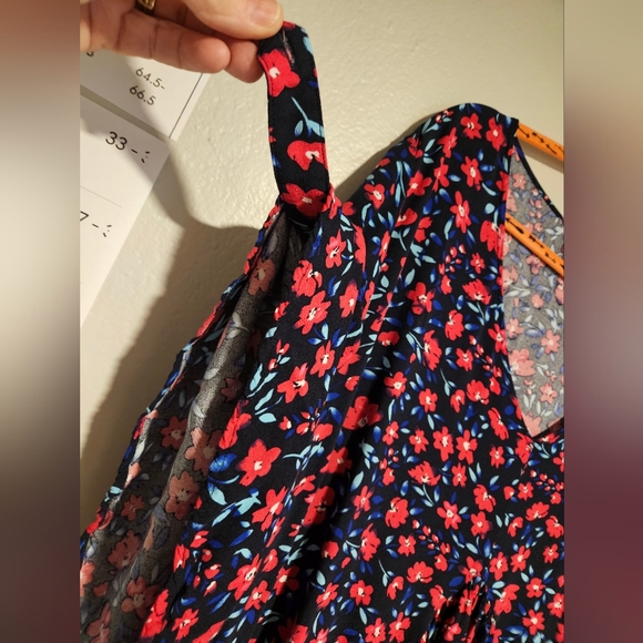 Avenue Val Print Wall Flower V-Neck Short Sleeve Dress Size 26W - Picture 9 of 12